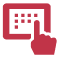 Icon illustration of a tablet