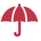 Icon illustration of a umbrella